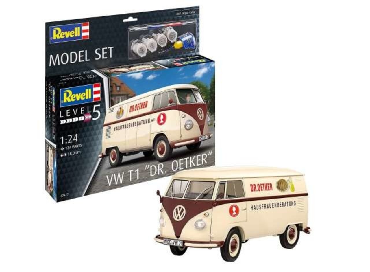 Volkswagen T1 ''Dr. Oetker'' + Aqua Color - 1:24 - Revell Volkswagen T1 ''Dr. Oetker'' + Aqua Color - 1:24 - Revell