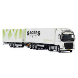 Volvo Volvo FH4 Globetrotter 4x2 + Box Semitrailer 3 Axle + Draw Bar Box Trailer 2 Axle 'Segers Transport'  - 1:50 - WSI Models