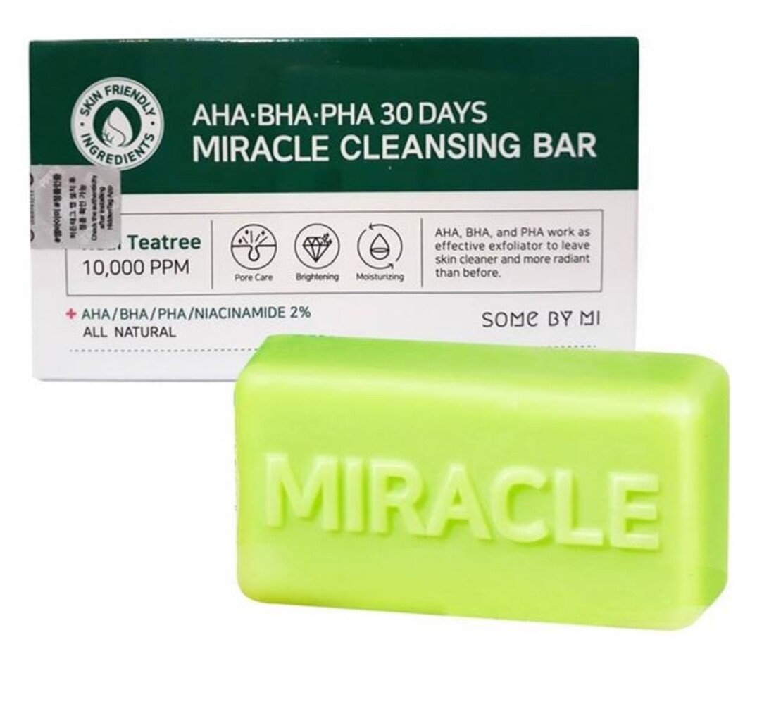 Some by Mi Some By Mi - AHA BHA PHA 30 Days Miracle Acne Cleansing Bar 100 g Some by Mi Some By Mi - AHA BHA PHA 30 Days Miracle Acne Cleansing Bar 100 g