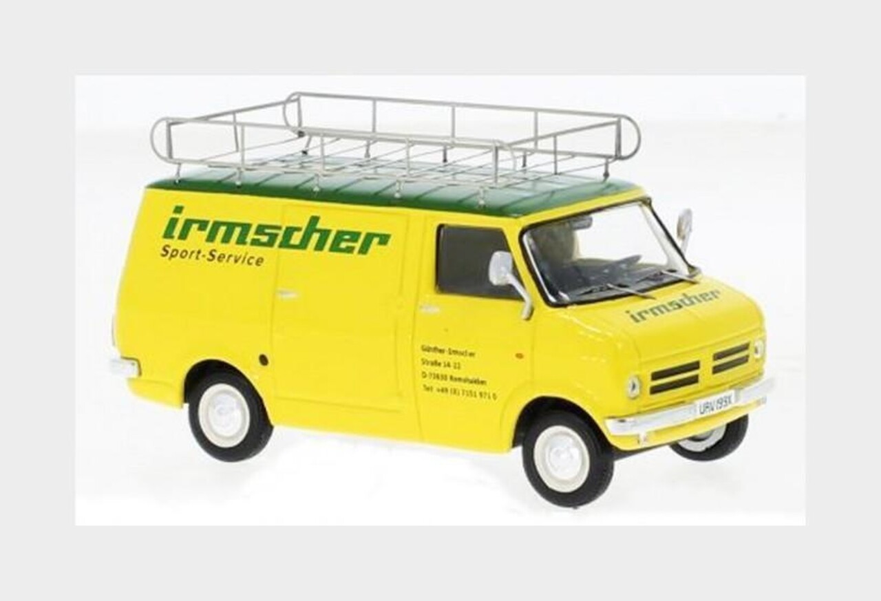 Bedford Bedford Blitz Team Irmscher Rally Assistance 1969 (+ Roof Rack) - 1:43 - IXO Models Bedford Bedford Blitz Team Irmscher Rally Assistance 1969 (+ Roof Rack) - 1:43 - IXO Models