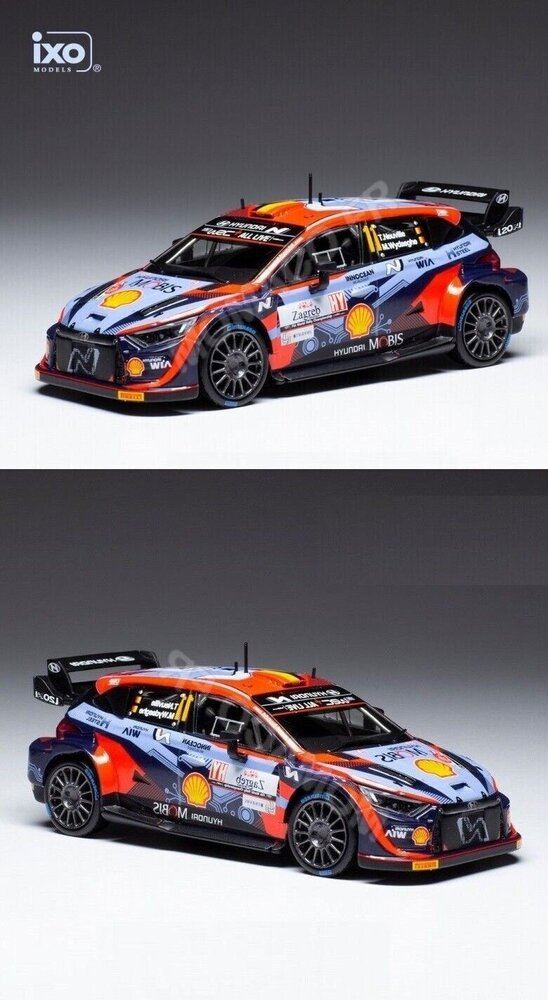 Hyundai Hyundai i20 N Rally 1 #11 Rally WM Rally Croatia 2022  - 1:43 - IXO Models Hyundai Hyundai i20 N Rally 1 #11 Rally WM Rally Croatia 2022  - 1:43 - IXO Models