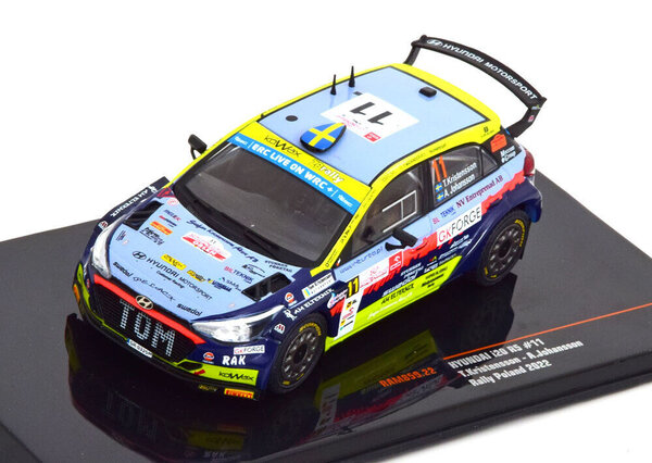 Hyundai Hyundai i20 R5 #11 Rally WM Rally Poland 2022 - 1:43 - IXO Models Hyundai Hyundai i20 R5 #11 Rally WM Rally Poland 2022 - 1:43 - IXO Models