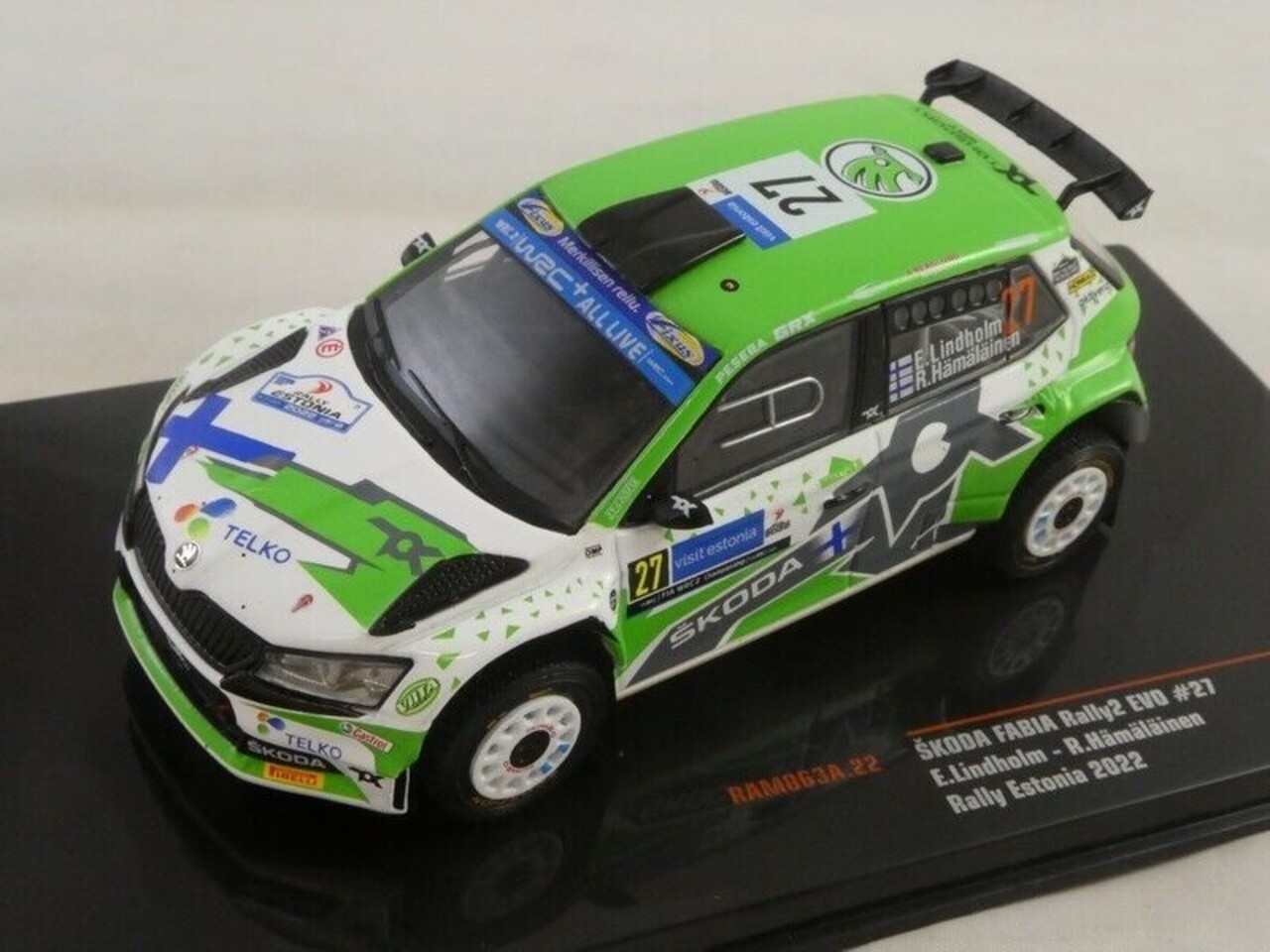 Skoda Skoda Fabia Rally 2 Evo #27 Rally WM Rally Estonia 2022 - 1:43 - IXO Models Skoda Skoda Fabia Rally 2 Evo #27 Rally WM Rally Estonia 2022 - 1:43 - IXO Models