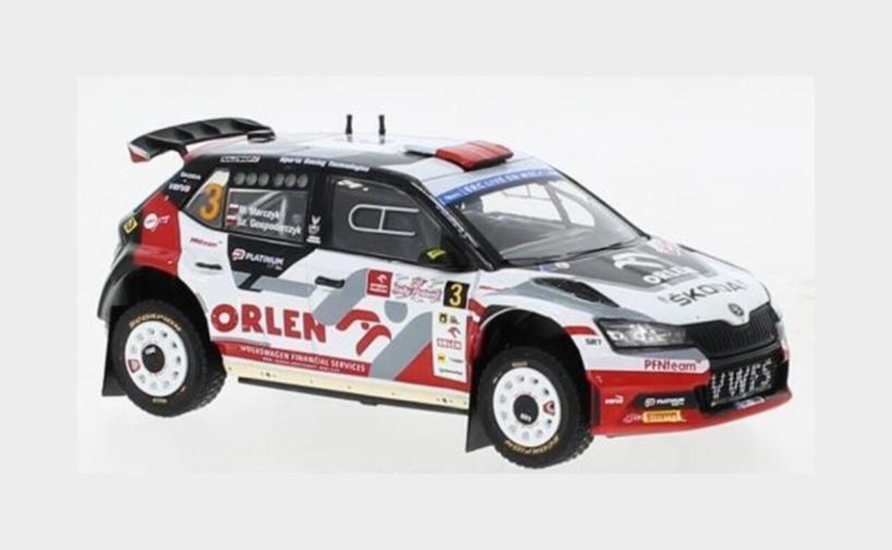Skoda Skoda  Fabia Rally 2 Evo #3 Rally WM Rally Poland 2022 - 1:43 - IXO Models Skoda Skoda  Fabia Rally 2 Evo #3 Rally WM Rally Poland 2022 - 1:43 - IXO Models