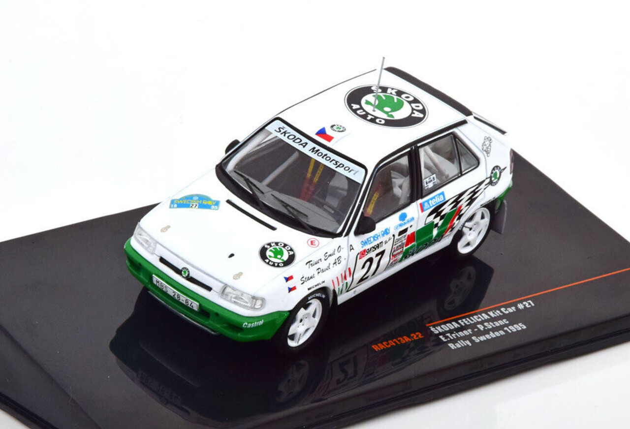 Skoda Skoda Felicia Kit Car #27 Rally WM Rally Sweden 1995 - 1:43 - IXO Models
