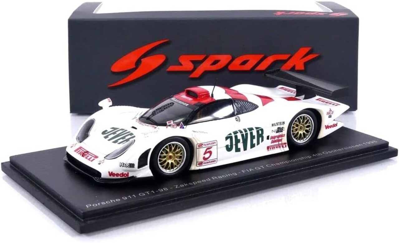 Porsche Porsche 911 GT1-98 Zakspeed Racing #5 FIA GT Championship 4th Oschersleben 1998 - 1:43 - Spark