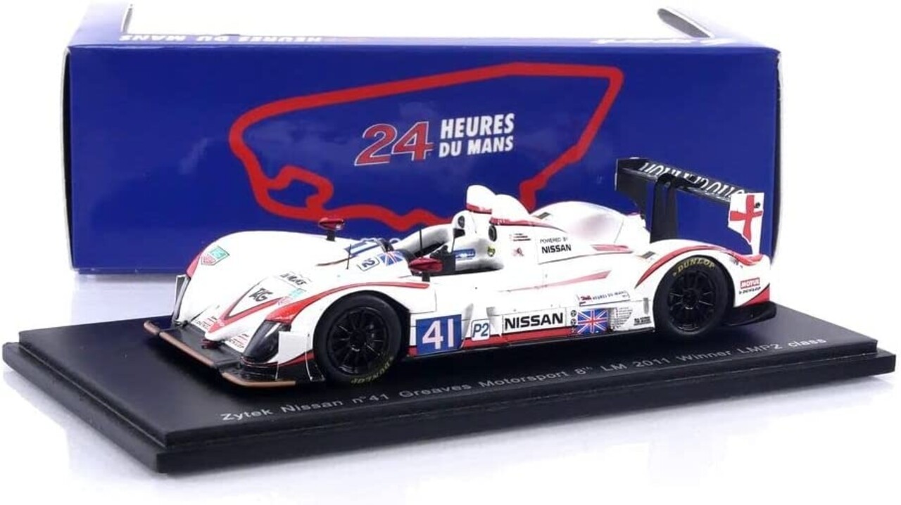 Zytek Zytek Nissan Greaves Motorsport #41 Le Mans LMP2 Class Winner 2011 - 1:43 - Spark Zytek Zytek Nissan Greaves Motorsport #41 Le Mans LMP2 Class Winner 2011 - 1:43 - Spark
