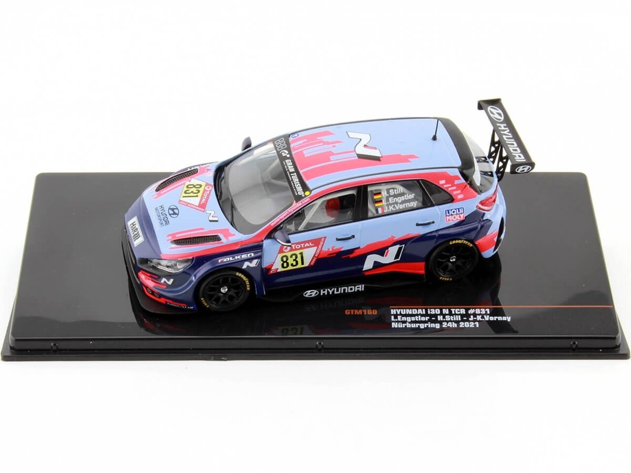 Hyundai Hyundai i30 N TCR #831 Nürburgring 24h 2021 - 1:43  - IXO Models Hyundai Hyundai i30 N TCR #831 Nürburgring 24h 2021 - 1:43  - IXO Models