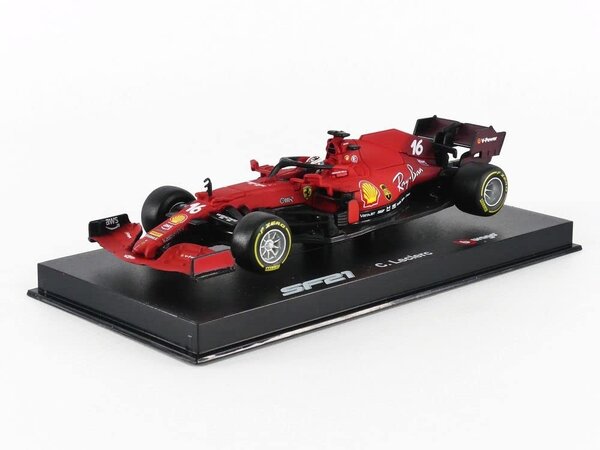 Formule 1 Ferrari F1 SF21 #16 Team Scuderia Ferrari Mission Winnow Season 2021 C.Leclerc + Pilot + Showcase - 1:43 - Bburago