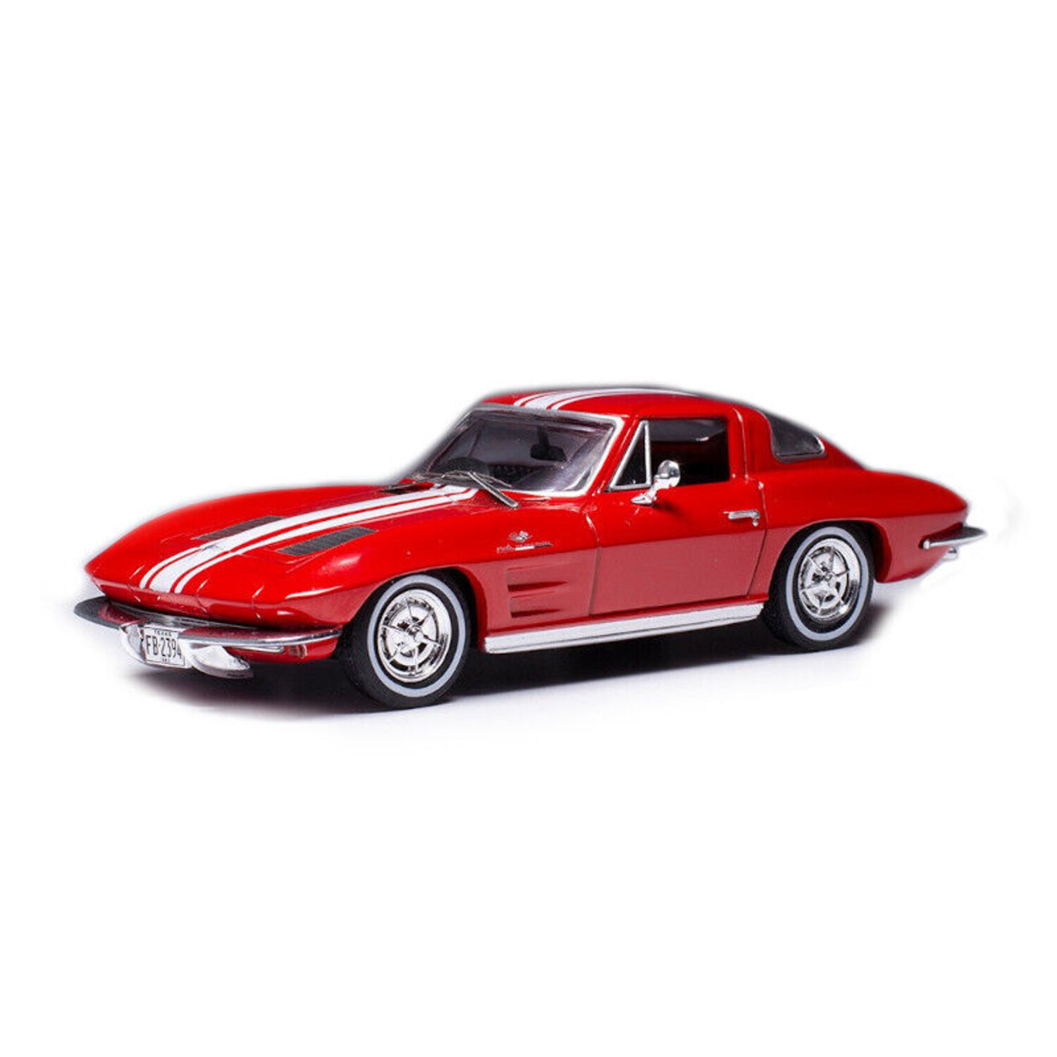 Chevrolet Corvette Sting Ray 模型車 赤 Chevrolet Corvette Stingray 1963 - 1:43 - IXO Models - HMKT
