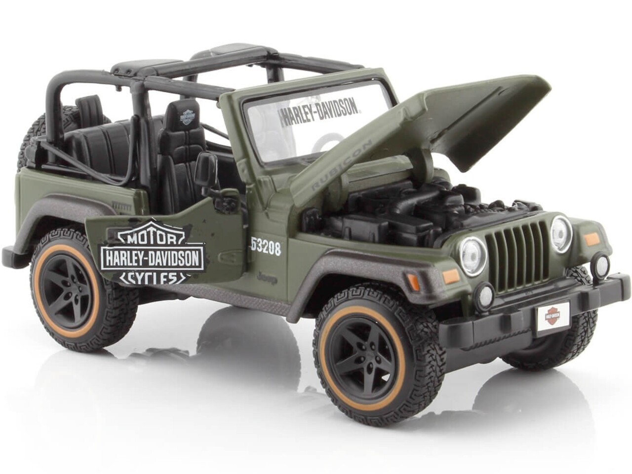 Jeep Jeep Wrangler Rubicon 'Harley Davidson' - 1:27 - Maisto Jeep Jeep Wrangler Rubicon 'Harley Davidson' - 1:27 - Maisto