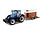 New Holland T7.315 Tractor + Livestock Trailer 2018 - 1:32 - Bburago