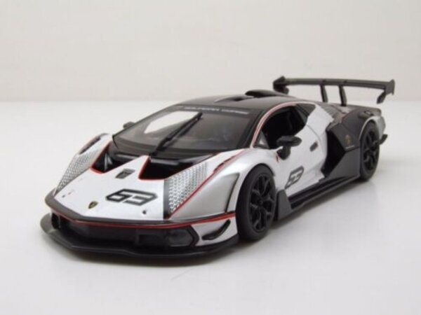 Lamborghini Lamborghini Essenza SCV12 #63 Squadra Corse 2022 - 1:24 - Bburago Lamborghini Lamborghini Essenza SCV12 #63 Squadra Corse 2022 - 1:24 - Bburago