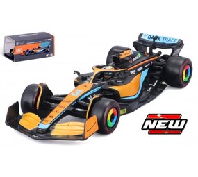 Formule 1 McLaren F1 MCL36 Mercedes Team McLaren #3 GP Australia 2022 + Helmet + Plastic Showcase  (D. Ricciardo) - 1:43 - Bburago Formule 1 McLaren F1 MCL36 Mercedes Team McLaren #3 GP Australia 2022 + Helmet + Plastic Showcase  (D. Ricciardo) - 1:43 - Bburago