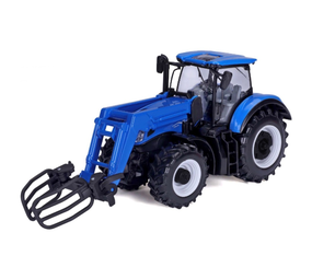 New Holland New Holland T7.315 Tractor + Grab For Hay Bales  2009 - 1:32 - Bburago New Holland New Holland T7.315 Tractor + Grab For Hay Bales  2009 - 1:32 - Bburago