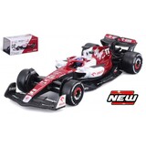 Formule 1 Alfa Romeo F1 C42 #77 Team Orlen Racing GP Bahrain 2022 (V.Bottas) + Helmet + Plastic Showcase - 1:43 - Bburago Formule 1 Alfa Romeo F1 C42 #77 Team Orlen Racing GP Bahrain 2022 (V.Bottas) + Helmet + Plastic Showcase - 1:43 - Bburago