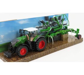 Fendt Fendt Vario 1050 Tractor + Whirl Rake Trailer 2016 - 1:50 - Bburago Fendt Fendt Vario 1050 Tractor + Whirl Rake Trailer 2016 - 1:50 - Bburago