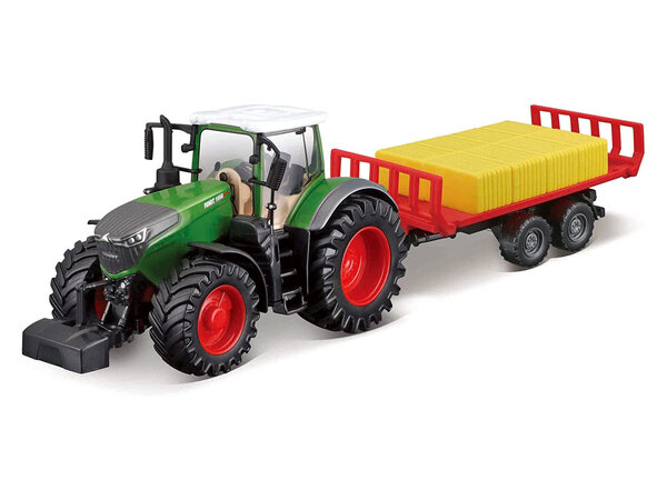 Fendt Fendt Vario 1050 Tractor + Trailer + Hay Bales 2016 - 1:50 - Bburago Fendt Fendt Vario 1050 Tractor + Trailer + Hay Bales 2016 - 1:50 - Bburago