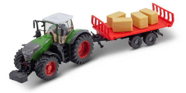 Fendt Fendt Vario 1050 Tractor + Trailer + Hay Bales 2016 - 1:50 - Bburago Fendt Fendt Vario 1050 Tractor + Trailer + Hay Bales 2016 - 1:50 - Bburago