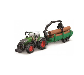 Fendt Fendt Vario 1050 Tractor + Trailer + Logging  Forwarder + Logs - 1:50 - Bburago Fendt Fendt Vario 1050 Tractor + Trailer + Logging  Forwarder + Logs - 1:50 - Bburago