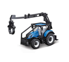 New Holland New Holland T7.315 Tractor + Logging Forwarder 2016 - 1:50 - Bburago New Holland New Holland T7.315 Tractor + Logging Forwarder 2016 - 1:50 - Bburago