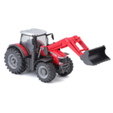 Massey Ferguson Massey Ferguson 8740S Tractor + Front Scraper / Loader - 1:50 - Bburago Massey Ferguson Massey Ferguson 8740S Tractor + Front Scraper / Loader - 1:50 - Bburago