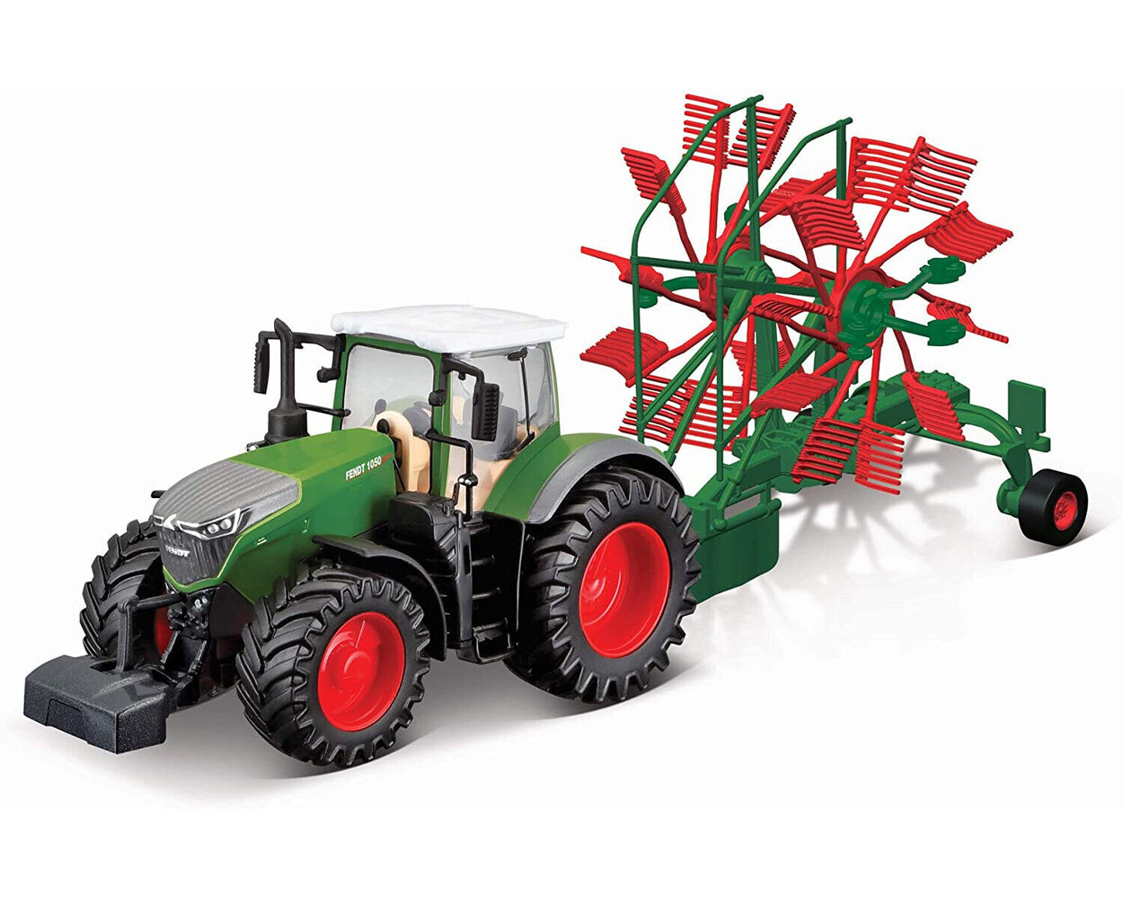Fendt Fendt Vario 1050 Tractor + Whirl Rake Trailer 2016 - 1:50 - Bburago Fendt Fendt Vario 1050 Tractor + Whirl Rake Trailer 2016 - 1:50 - Bburago