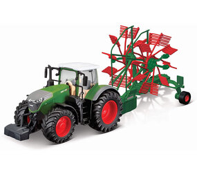 Fendt Fendt Vario 1050 Tractor + Whirl Rake Trailer 2016 - 1:50 - Bburago Fendt Fendt Vario 1050 Tractor + Whirl Rake Trailer 2016 - 1:50 - Bburago