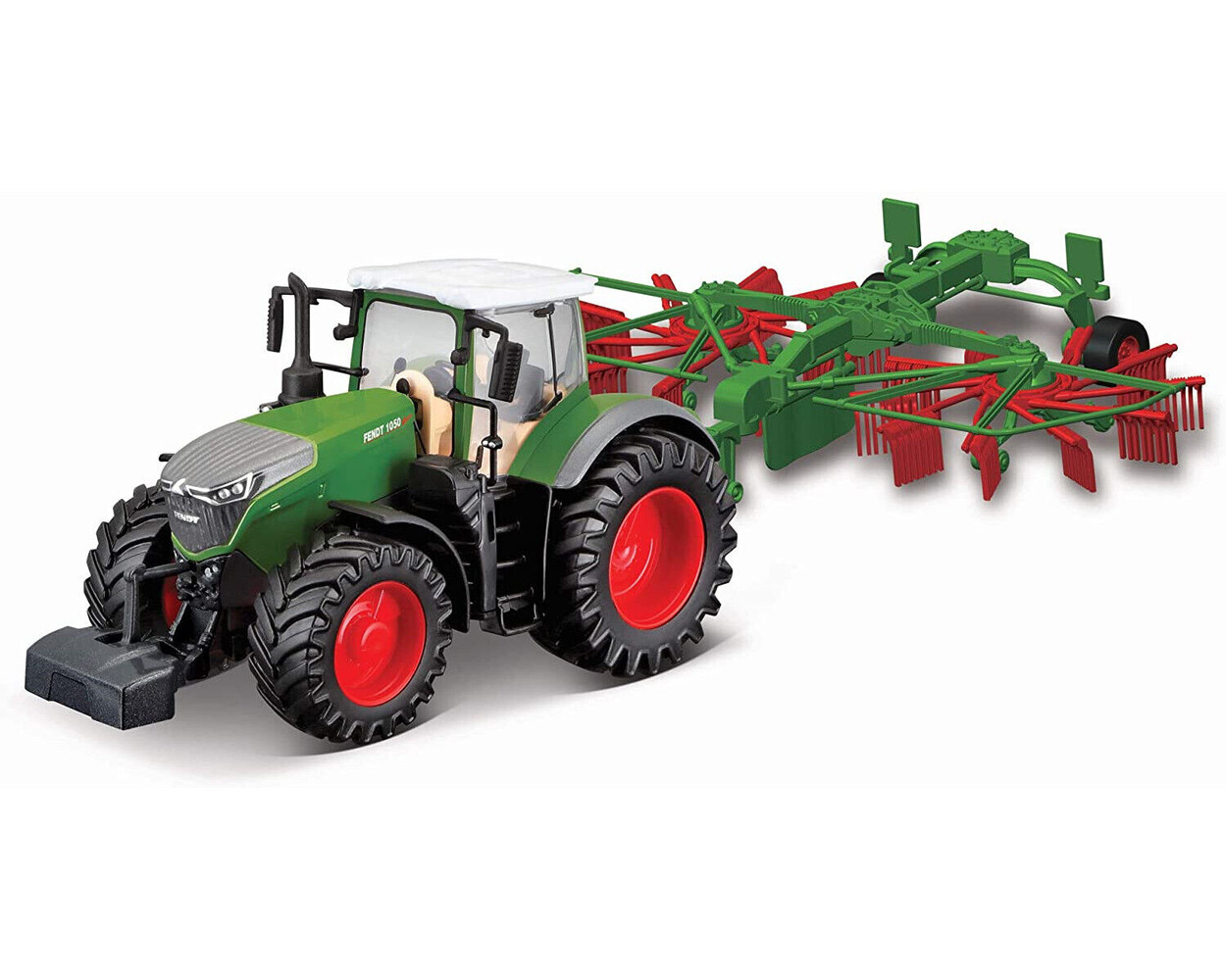 Fendt Fendt Vario 1050 Tractor + Whirl Rake Trailer 2016 - 1:50 - Bburago Fendt Fendt Vario 1050 Tractor + Whirl Rake Trailer 2016 - 1:50 - Bburago