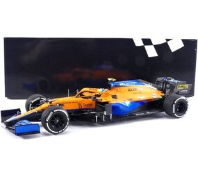 Formule 1 McLaren F1 Team MCL35M #4 (Lando Norris) 2nd Place Italian GP 2021 - 1:18 - Minichamps Formule 1 McLaren F1 Team MCL35M #4 (Lando Norris) 2nd Place Italian GP 2021 - 1:18 - Minichamps
