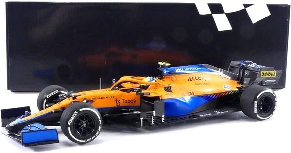 Formule 1 McLaren F1 Team MCL35M #4 (Lando Norris) 2nd Place Italian GP 2021 - 1:18 - Minichamps