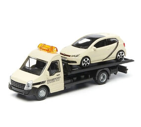 Iveco Iveco Daily Car Transporter Road Service + Volkswagen Polo GTi 1.4 TSi 2010 - 1:43 - Bburago    - Iveco Iveco Daily Car Transporter Road Service + Volkswagen Polo GTi 1.4 TSi 2010 - 1:43 - Bburago    -