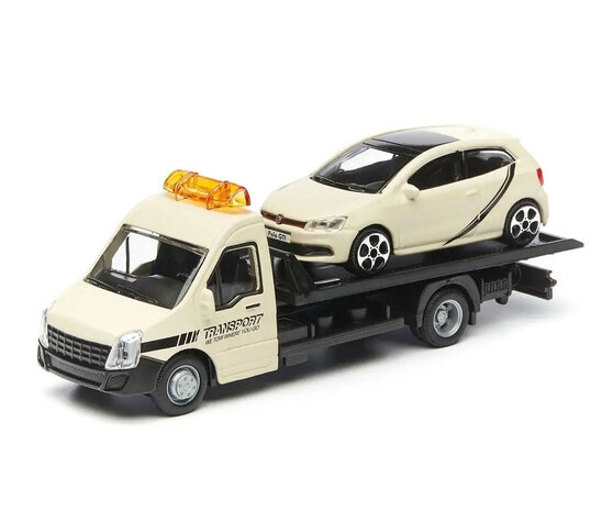 Iveco Iveco Daily Car Transporter Road Service + Volkswagen Polo GTi 1.4 TSi 2010 - 1:43 - Bburago    -