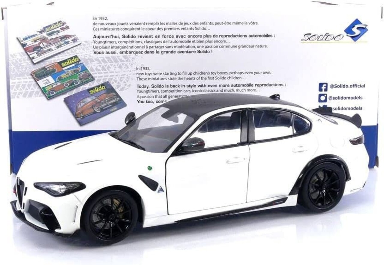 Alfa Romeo Alfa Romeo Giulia GTA 2022 - 1:18 - Solido Alfa Romeo Alfa Romeo Giulia GTA 2022 - 1:18 - Solido