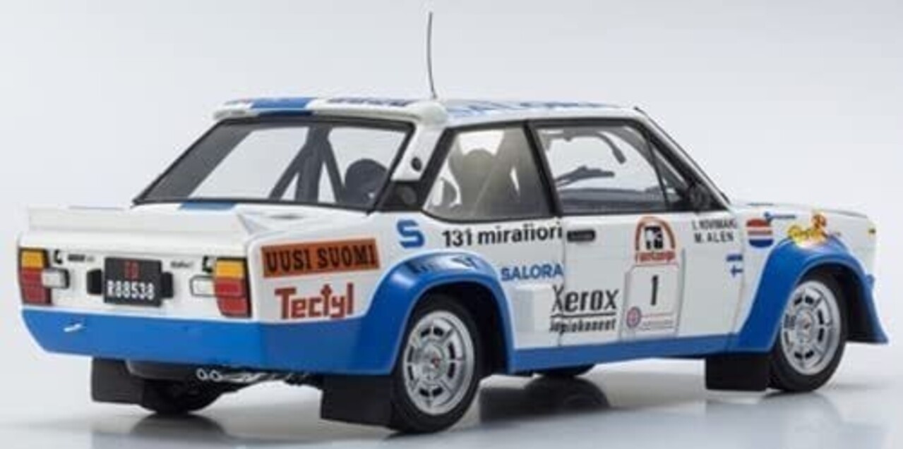 Fiat Fiat 131 Abarth #1 Winner Rally1000 Lakes 1980 - 1:18 - Kyosho Fiat Fiat 131 Abarth #1 Winner Rally1000 Lakes 1980 - 1:18 - Kyosho