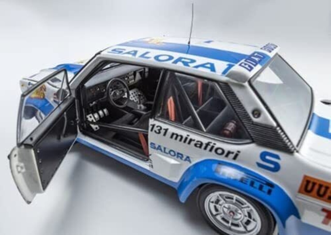 Fiat Fiat 131 Abarth #1 Winner Rally1000 Lakes 1980 - 1:18 - Kyosho Fiat Fiat 131 Abarth #1 Winner Rally1000 Lakes 1980 - 1:18 - Kyosho