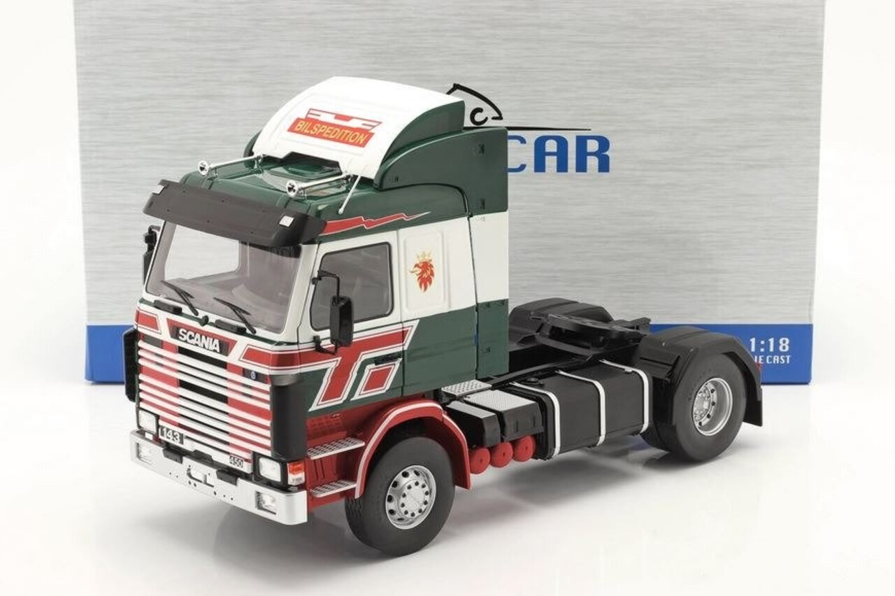 Scania Scania 143M Topline 'Bilspedition' - 1:18 - Modelcar Group Scania Scania 143M Topline 'Bilspedition' - 1:18 - Modelcar Group