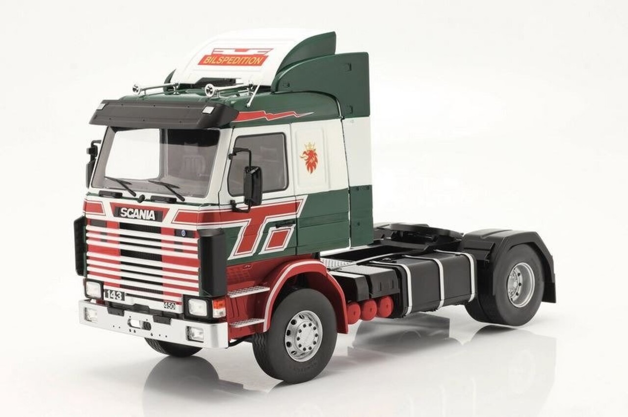 Scania Scania 143M Topline 'Bilspedition' - 1:18 - Modelcar Group Scania Scania 143M Topline 'Bilspedition' - 1:18 - Modelcar Group