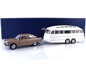 Peugeot Peugeot 404 + Caravan Hénon 1965 - 1:18 - Norev Peugeot Peugeot 404 + Caravan Hénon 1965 - 1:18 - Norev