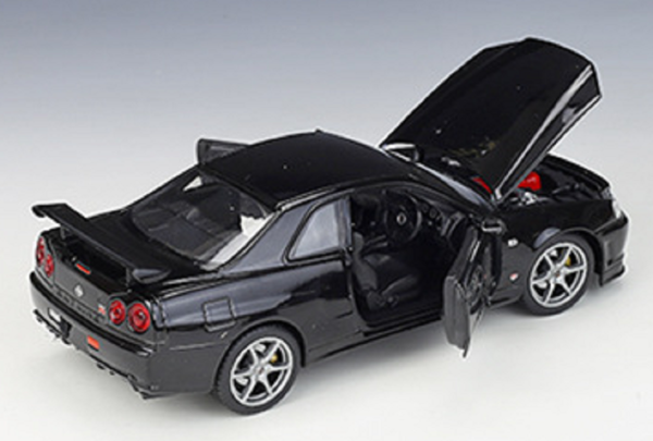 Nissan Nissan Skyline GT-R (R34) RHD -1:24 - Welly Nissan Nissan Skyline GT-R (R34) RHD -1:24 - Welly