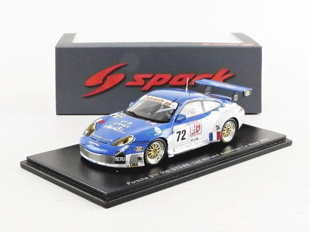 Porsche Porsche 911 996 GT3-RS Luc Alphand Aventures #72 Le Mans 2002 - 1:43 - Spark Porsche Porsche 911 996 GT3-RS Luc Alphand Aventures #72 Le Mans 2002 - 1:43 - Spark