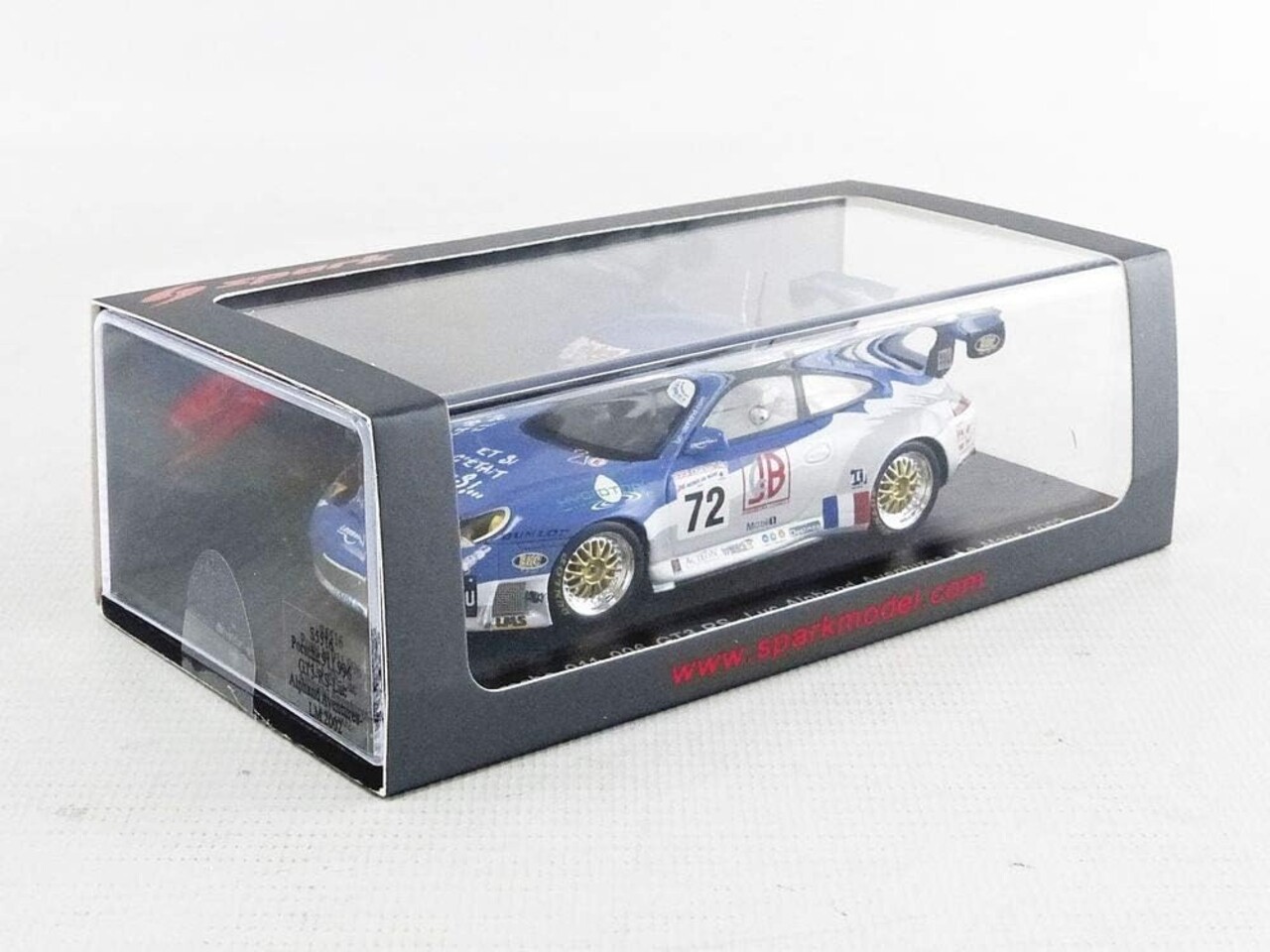 Porsche Porsche 911 996 GT3-RS Luc Alphand Aventures #72 Le Mans 2002 - 1:43 - Spark Porsche Porsche 911 996 GT3-RS Luc Alphand Aventures #72 Le Mans 2002 - 1:43 - Spark