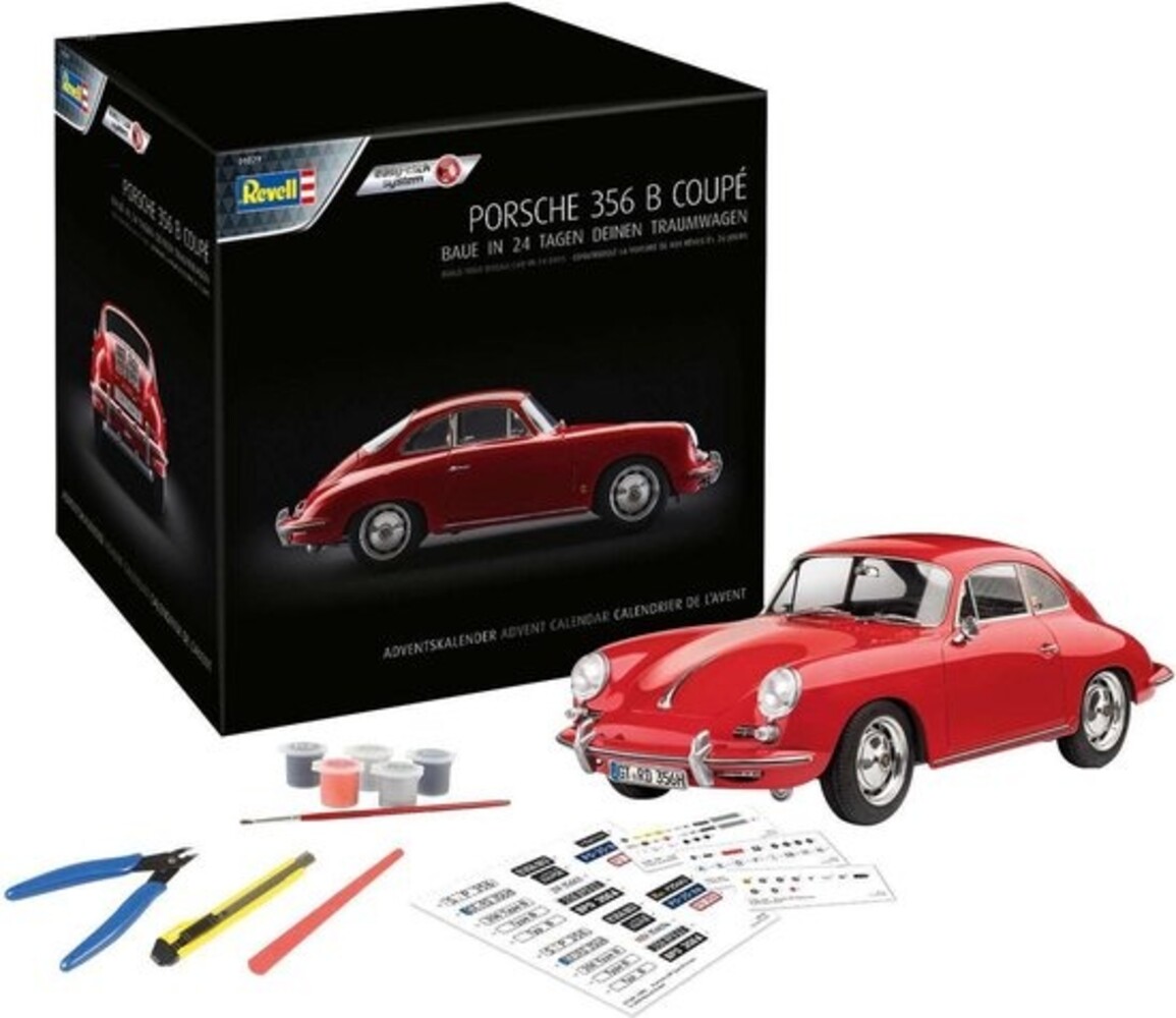 Porsche 356 B Coupé (127 Onderdelen) - 1:16 - Revell Porsche 356 B Coupé (127 Onderdelen) - 1:16 - Revell