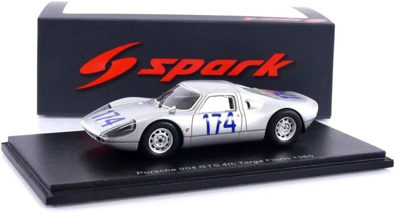 Porsche Porsche 904 GTS #174 4th Targa Florio 1965 - 1:43 - Spark Porsche Porsche 904 GTS #174 4th Targa Florio 1965 - 1:43 - Spark