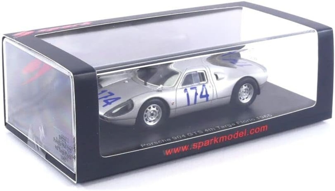 Porsche Porsche 904 GTS #174 4th Targa Florio 1965 - 1:43 - Spark Porsche Porsche 904 GTS #174 4th Targa Florio 1965 - 1:43 - Spark