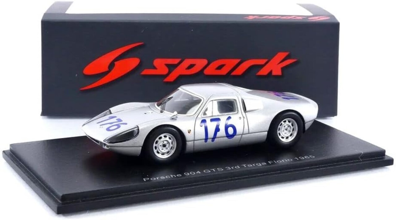 Porsche Porsche 904 GTS #176 3rd Targa Florio 1965 - 1:43 - Spark Porsche Porsche 904 GTS #176 3rd Targa Florio 1965 - 1:43 - Spark