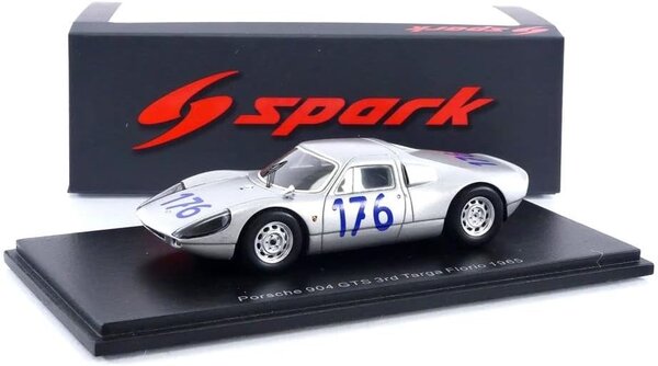 Porsche Porsche 904 GTS #176 3rd Targa Florio 1965 - 1:43 - Spark Porsche Porsche 904 GTS #176 3rd Targa Florio 1965 - 1:43 - Spark