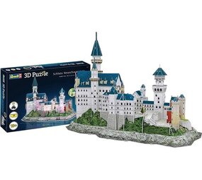 3D Puzzel Schloss Neuschwanstein (128 Onderdelen) + Multicolor LED - Revell 3D Puzzel Schloss Neuschwanstein (128 Onderdelen) + Multicolor LED - Revell