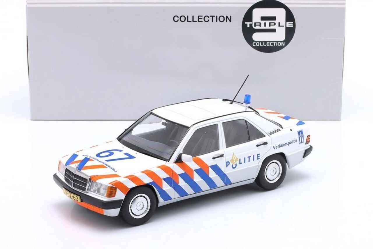 Mercedes-Benz Mercedes-Benz 190 Dutch Police 1993 - 1:18 - Triple 9 Collection Mercedes-Benz Mercedes-Benz 190 Dutch Police 1993 - 1:18 - Triple 9 Collection