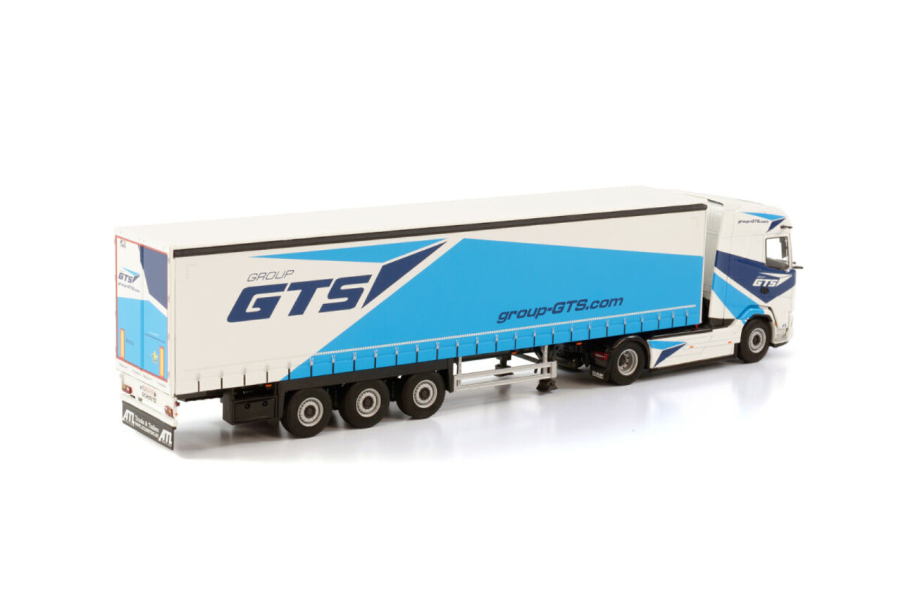 Daf DAF XG 4x2 + Curtainside Semitrailer 3 Axle 'Group GTS' -1:50 - WSI Models